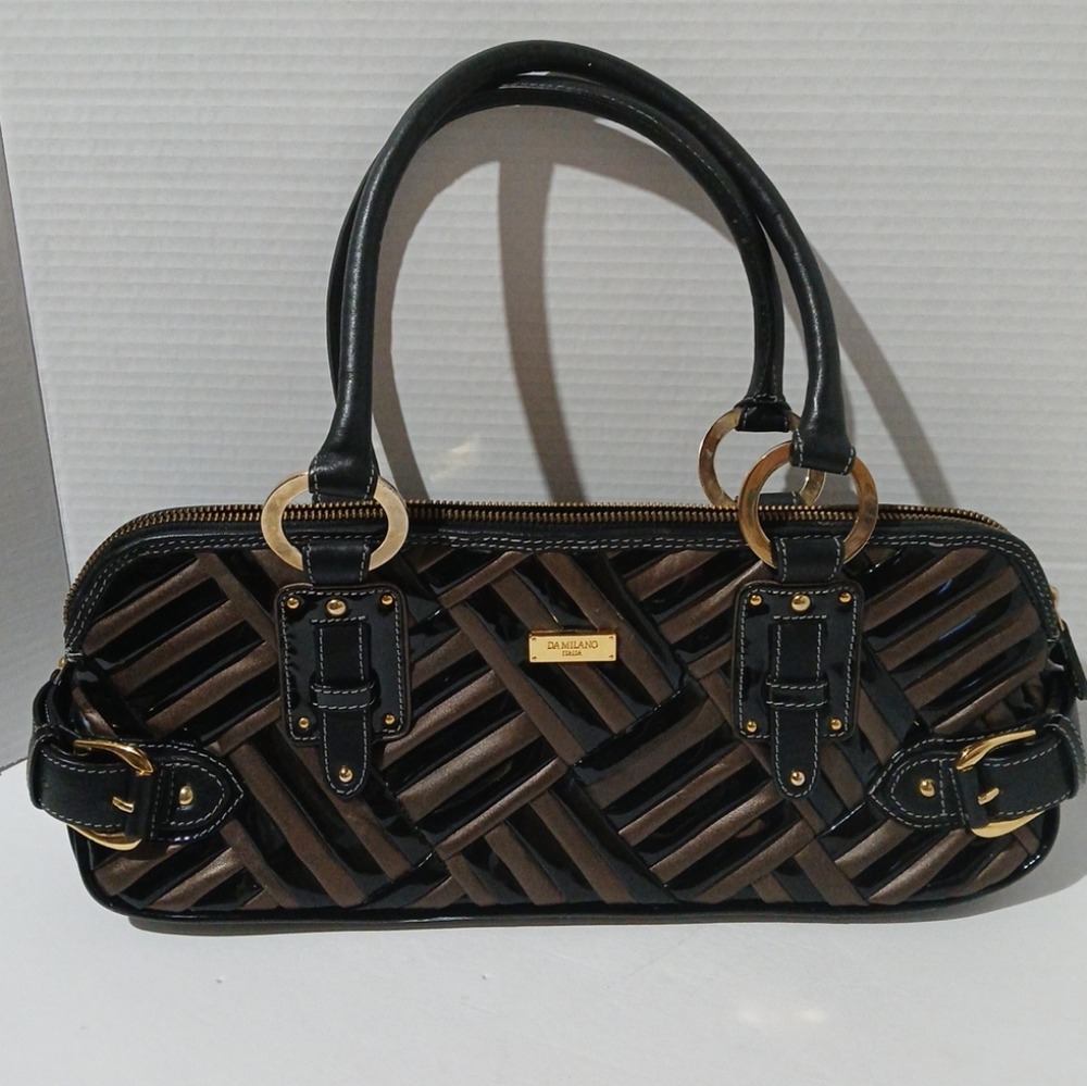 Da Milano Leather Top Handle Satchel/Handbag RARE